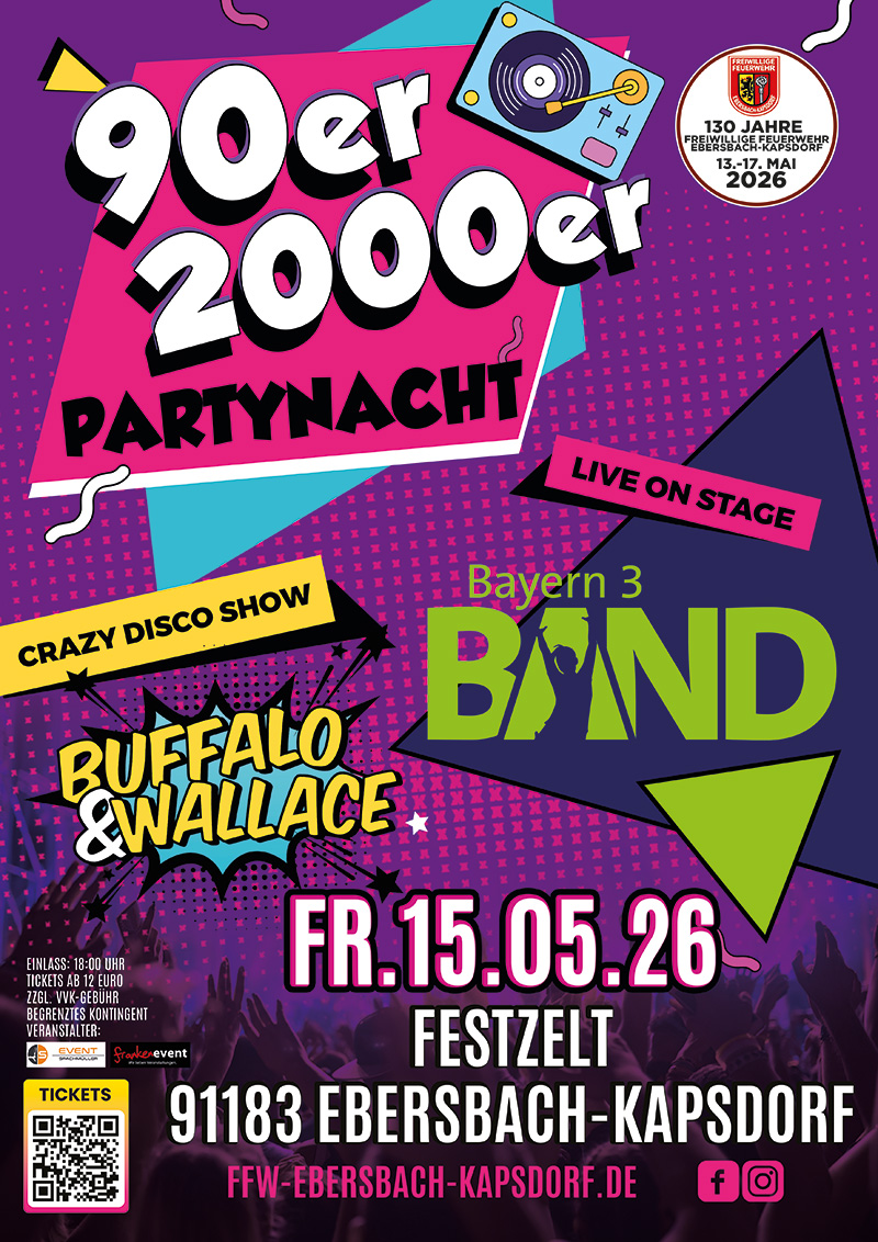 90er 2000er Partynacht